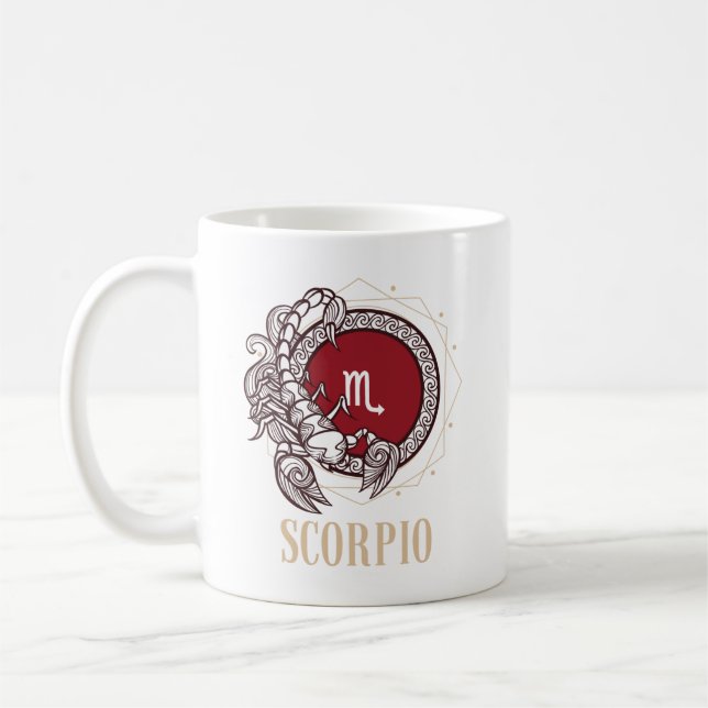 Scorpio Horoscope Birthday Gift  Coffee Mug (Left)
