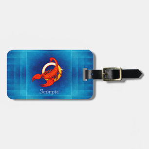 scorpio horoscope luggage tag