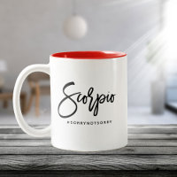 Scorpio Horoscope Modern Script Zodiac Sign Two-To