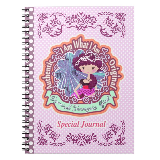 Scorpio Horoscope  Notebook (Front)
