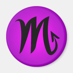 Scorpio Horoscope Sign Magenta Purple Magnet