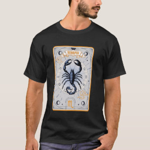 Scorpio Horoscope Tarot Card Zodiac Symbol Card Sc T-Shirt