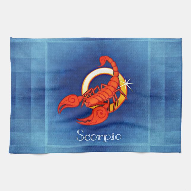 scorpio horoscope tea towel (Horizontal)