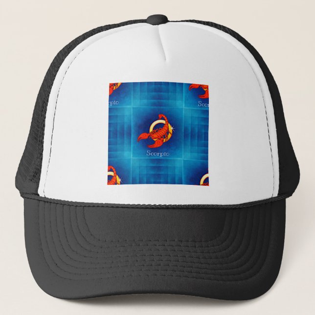 scorpio horoscope trucker hat (Front)