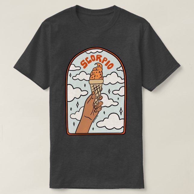 Scorpio Ice cream T-Shirt (Design Front)