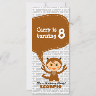 Scorpio Invitation Birthday Party
