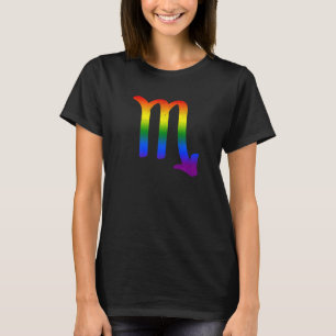 Scorpio Lgbt Zodiac Sign Lgbt Rainbow Pride Gay T-Shirt