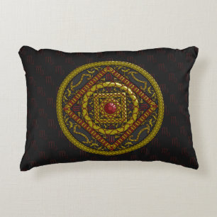 Scorpio Mandala Accent Pillow