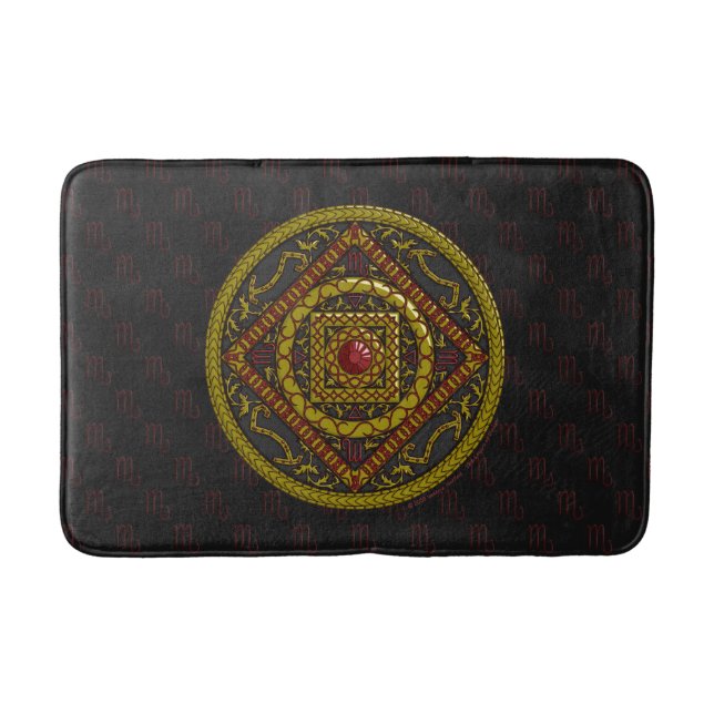Scorpio Mandala Bath Mat (Front)