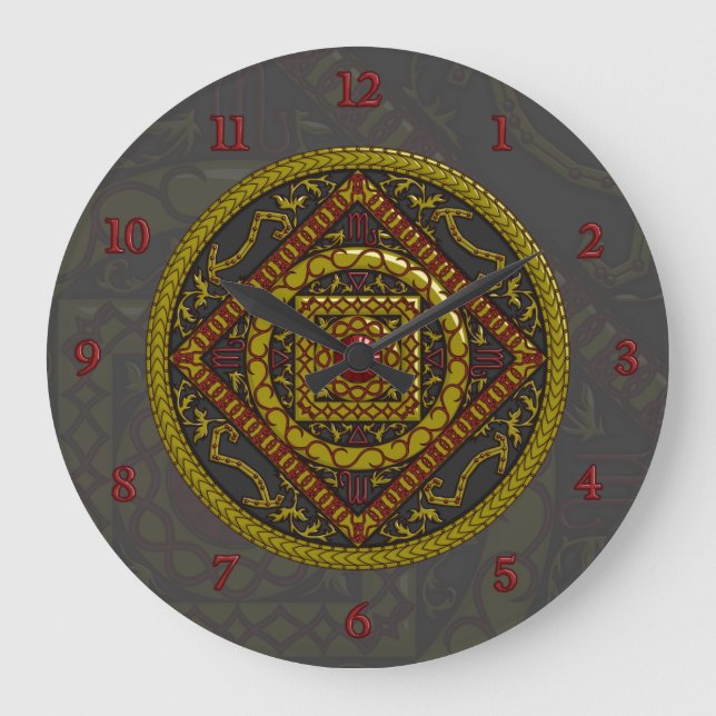 Scorpio Mandala Clock (Front)