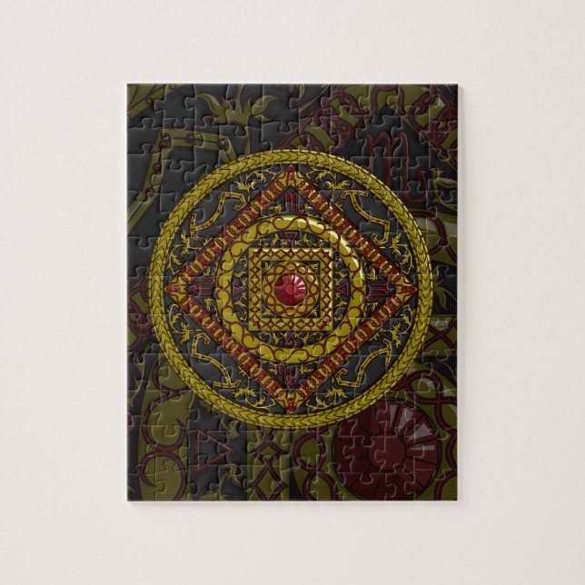 Scorpio Mandala Puzzle (Vertical)