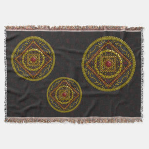Scorpio Mandala Throw Blanket