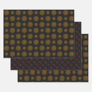 Scorpio Mandala Wrapping Paper Set