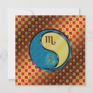 Scorpio & Metal Dragon Card