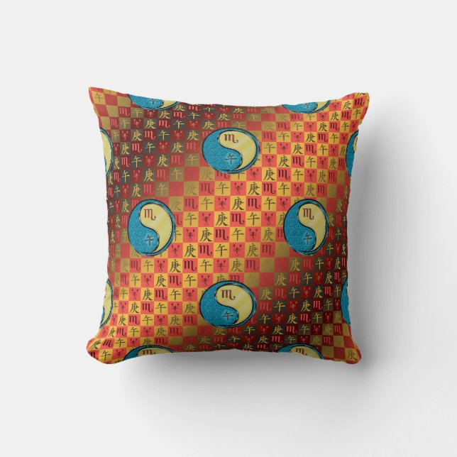 Scorpio & Metal Horse Cushion (Front)