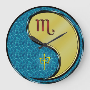 Scorpio & Metal Monkey Large Clock