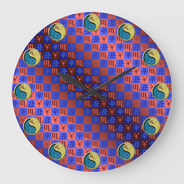 Scorpio & Metal Ox Large Clock (Front)