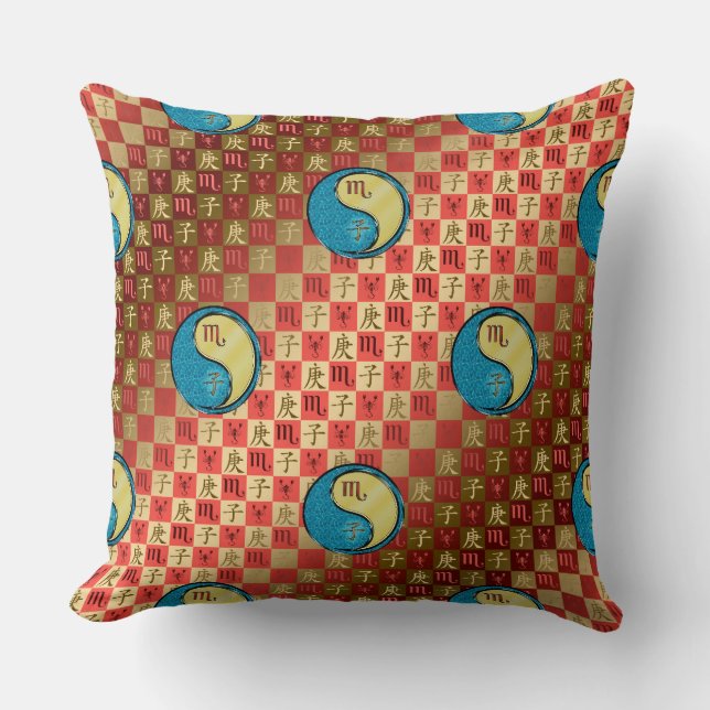 Scorpio & Metal Rat Cushion (Front)