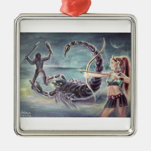 Scorpio metal tree decoration