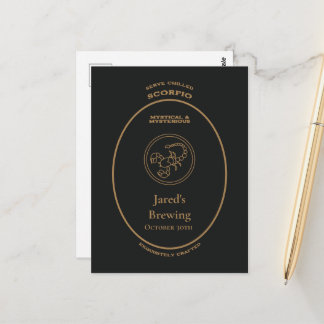 Scorpio Mystical Mysterious Personal Apothecary Postcard