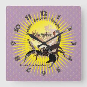 Scorpio October 24 to November 22 Wall Clock