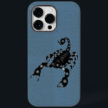 Scorpio on blue Case-Mate iPhone 14 pro max case<br><div class="desc">Elegant scorpio iphone case. It will also make a lovely gift for your loved ones.</div>