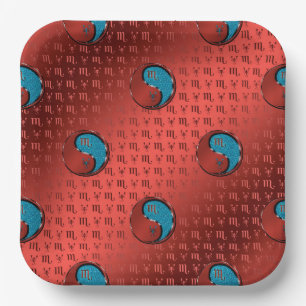 Scorpio Paper Plate