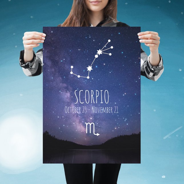 Scorpio | Personalised Zodiac Constellation Poster (Creator Uploaded)