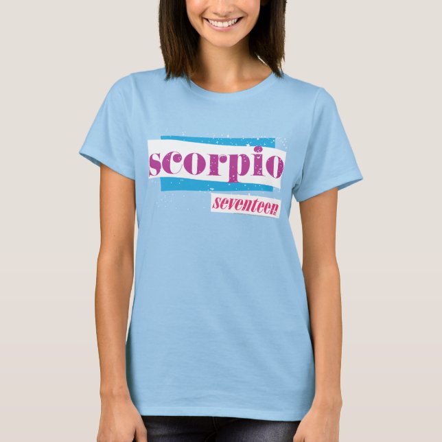 Scorpio Purple T-Shirt (Front)