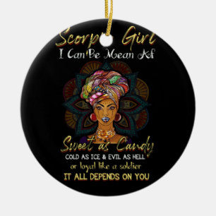 Scorpio Queens Are Born in October 23 November 21 Ceramic Tree Decoration
