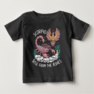 Scorpio Rising: Phoenix of the Zodiac Baby T-Shirt