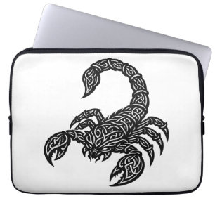 Scorpio Scorpion Sigil — Mythic Zodiac Inkwork Laptop Sleeve