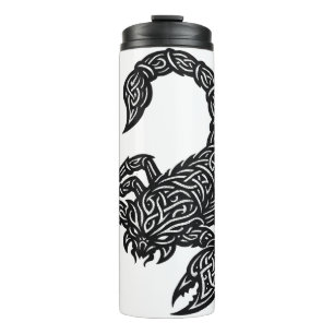 Scorpio Scorpion Sigil — Mythic Zodiac Inkwork Thermal Tumbler