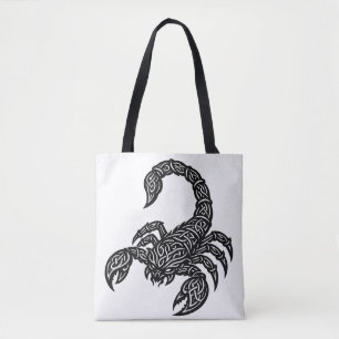 Scorpio Scorpion Sigil — Mythic Zodiac Inkwork Tote Bag