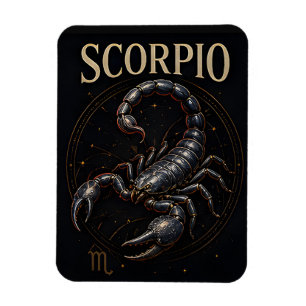 Scorpio Scorpion Zodiac Celestial Astrology Symbol Magnet
