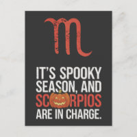 Scorpio Season: Spooky and in Charge Funny Quote 