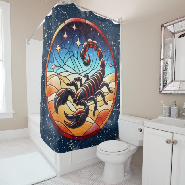 Scorpio Shower Curtain (In Situ)