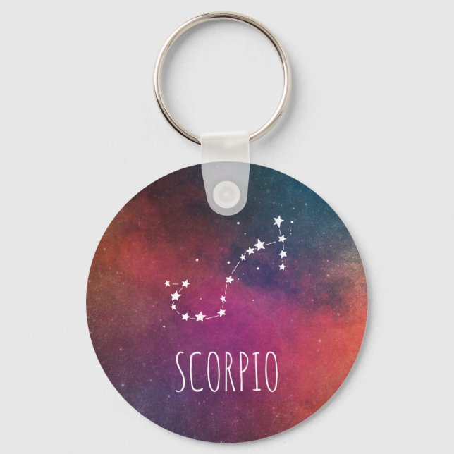Scorpio Sign Constellation Key Ring (Front)