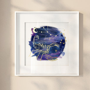 Scorpio Sign of the Zodiac Custom Birth Date