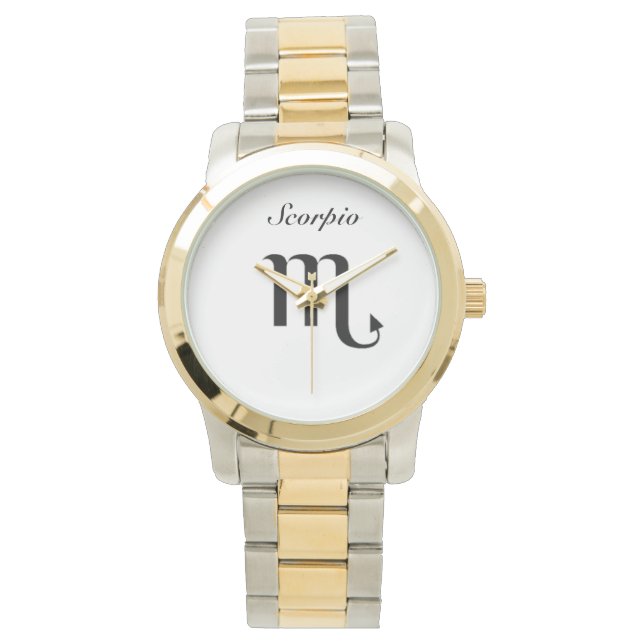 Scorpio Sign of the Zodiac. Mens Watches. Watch (Front)