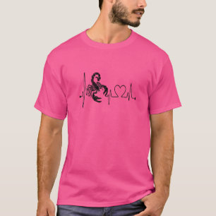 Scorpio Sign Zodiac Astrology Horoscope Heartbeat T-Shirt