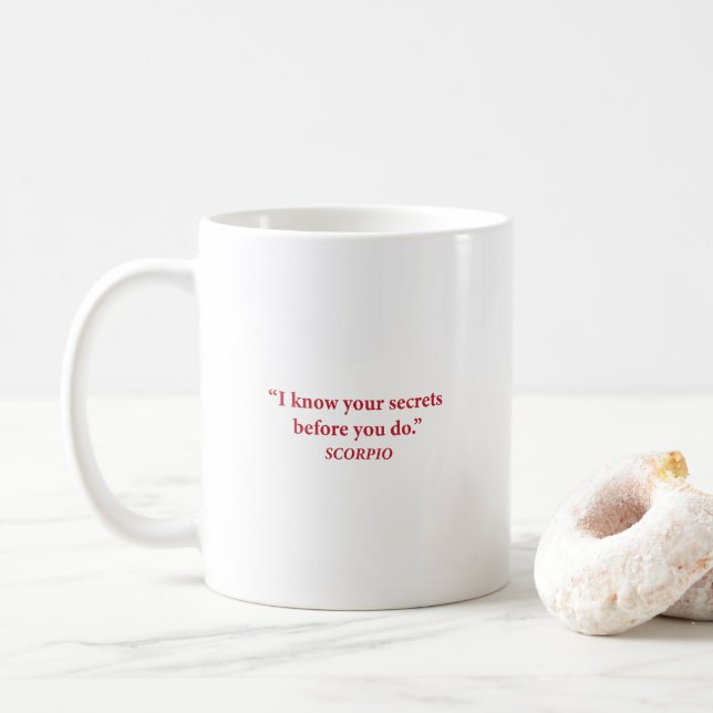 Scorpio Silent Plotting Mug (With Donut)