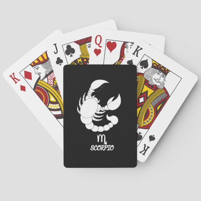 Scorpio Silhouette Playing Cards (Back)