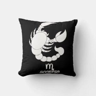 Scorpio Silhouette Reversible Throw Pillow