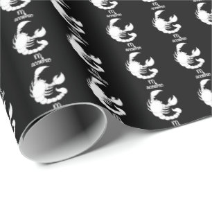 Scorpio Silhouette Wrapping Paper