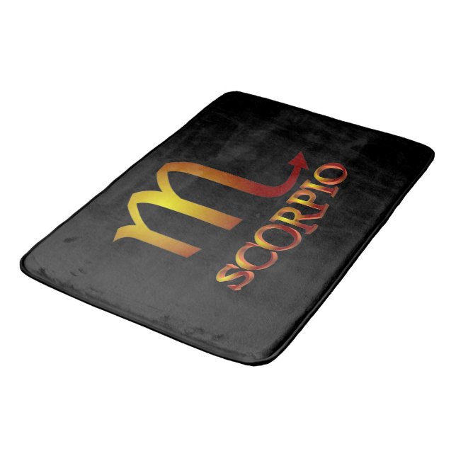 Scorpio Star Gold Bath Mat (Angled)
