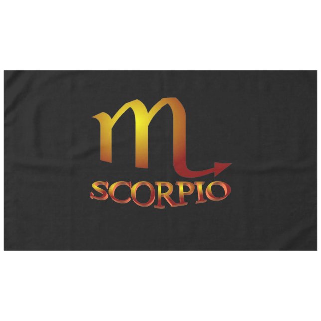 Scorpio Star Gold Tablecloth (Front (Horizontal))