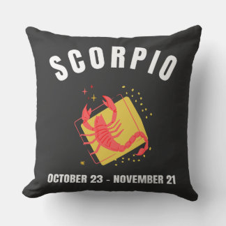 Scorpio star sign cushion