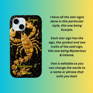 Scorpio star sign iPhone 15 case