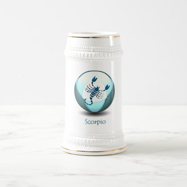 Scorpio Symbol Beer Mug (Center)